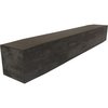 Ekena Millwork Sandblasted Faux Wood Fireplace Mantel, Aged Walnut, 8"H x 8"D x 72"W MANUSD08X08X72AW